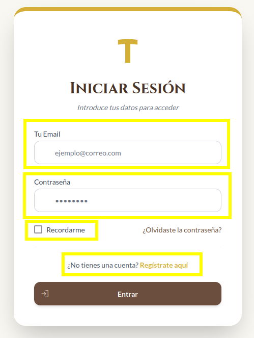 Ventana Login